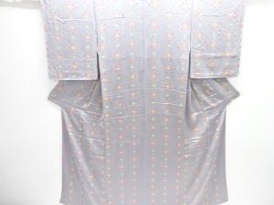 未使用品　絞り菱模様小紋着物